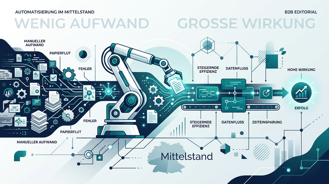 Prozessautomation: So gelingt die Umsetzung im Mittelstand ohne hohen Aufwand